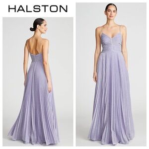 HALSTON Maycee Gown In Shimmer Jersey